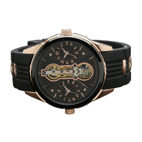 Salvatore Marra サルバトーレマーラ腕時計　ツインクォーツ　SM18113-PGBK｜gioncard｜02