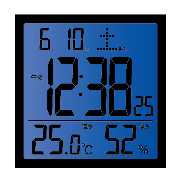 置き時計 デジタル ノア精密 MAG マグ 温度 湿度 カレンダー  カッシーニ バックライト スヌーズ機能付き　ホワイト T-726WH-Z/srm｜gioncard｜04