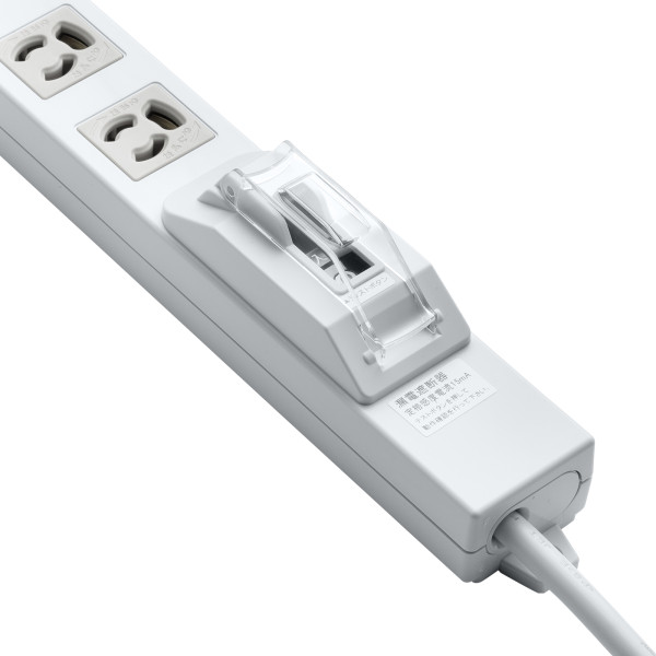 電源タップ 延長コード 1m 漏電ブレーカータップ 3P 6個口 サンワサプライ TAP-BR36LN-1/srm_4