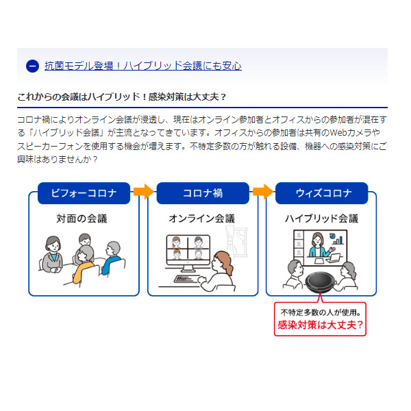 USBスピーカーフォン IO DATA 専用拡張マイク付き 大人数向けUSBスピーカーフォン TC-SPLF2/srm | I-O DATA | 07