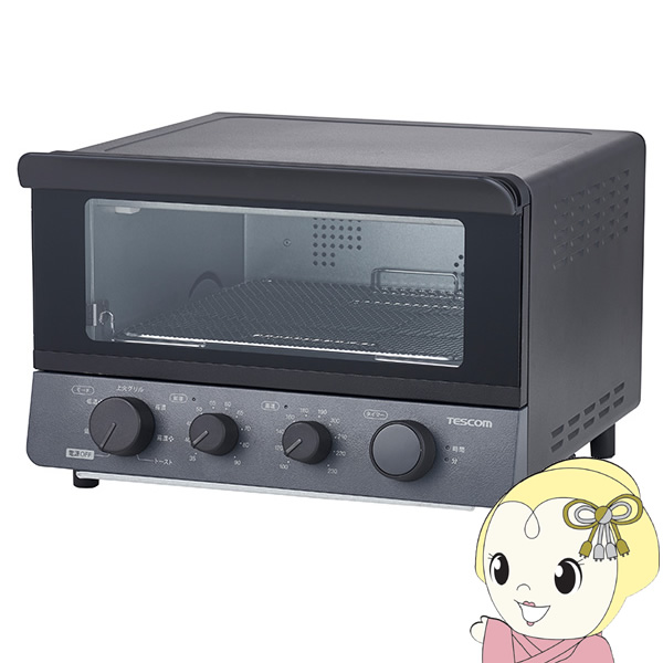 オーブントースター テスコム 低温コンベクションオーブントースター スレートグレー 1200W  TSF61A-H/srm | 