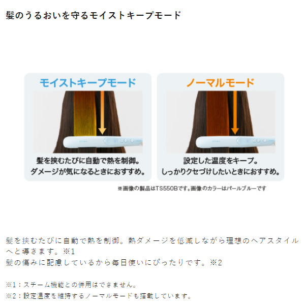 テスコム TESCOM 2WAY スチームヘア...の詳細画像1