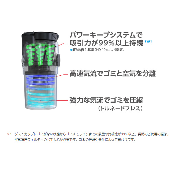 レンタル] 東芝 トルネオV VC-CLX72 コードレスクリーナー ストームグレー - Rentio[レンティオ]