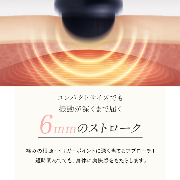 セブンウェイブ WAVEWAVE Fascial Release Gun Little 軽量 筋膜リリース ガン ハンディガン ミニ 筋肉 ハンディ 首 足 肩 腰 脚 太もも 臀部  ゴールド/srm | WAVEWAVE | 09