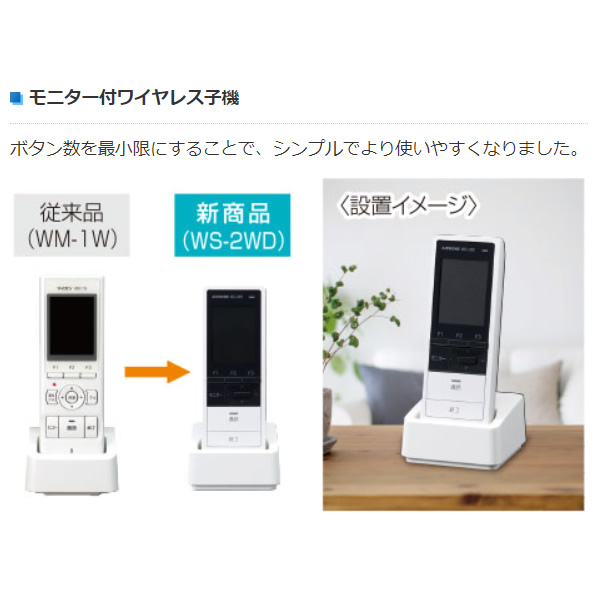 アイホン - テレビドアホン 無線電話子機相応う ワット数直結式 テレビドアホンワイヤレスセット 1・4印字機  映像録画役立つこと WS-14A /srm