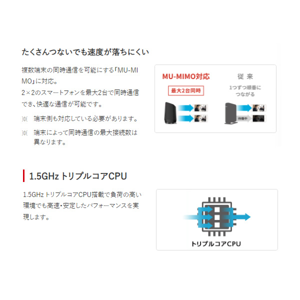 無線LANルーター Wi-Fi 6 対応 バッファロー BUFFALO ホワイト WSR-5400AX6P-WH/srm | BUFFALO | 05