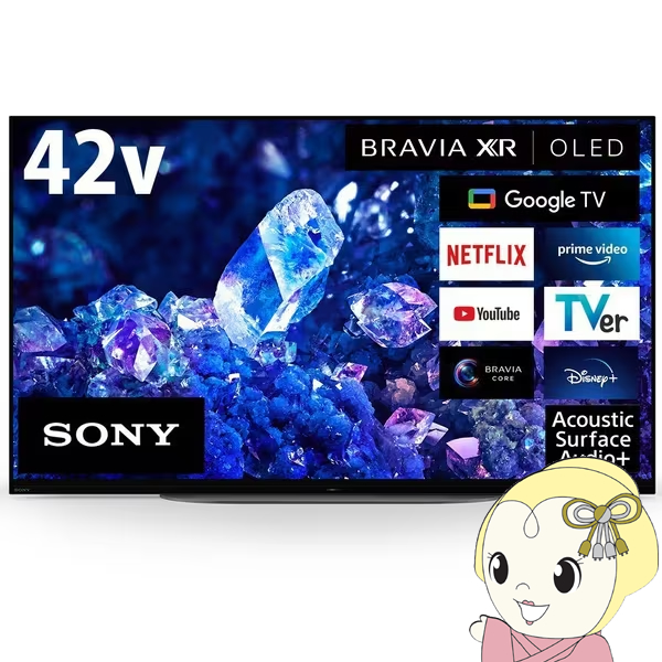 有機ELテレビ ソニー SONY 42V型 BRAVIA XR（ブラビア エックスアール）A90Kシリーズ 42インチ 4K有機ELテレビ 倍速対応 XRJ 42A90K/srm :XRJ 42A90K:スーパーぎおん ヤフーショップ