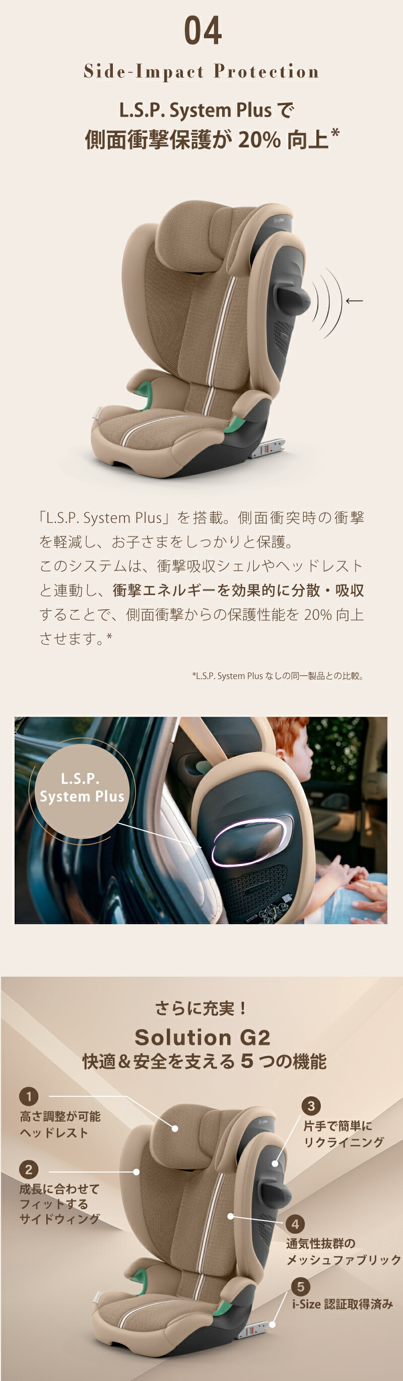 cybexサイベックスSolution G2i-Size