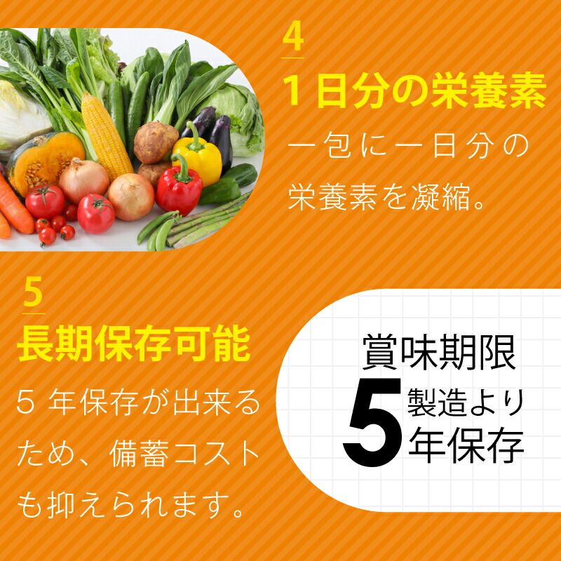 5年保存 非常食 非常時・災害時 栄養補給食品 栄養機能食品 7包入 保健機能食品
