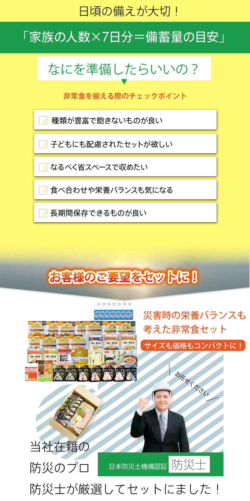 非常食セット 7日分 1週間セット 28食セット 1人用 防災士監修 非常食  地震対策 災害対策 大雨 栄養満点 水 食品  アルファ米 おかず 37品