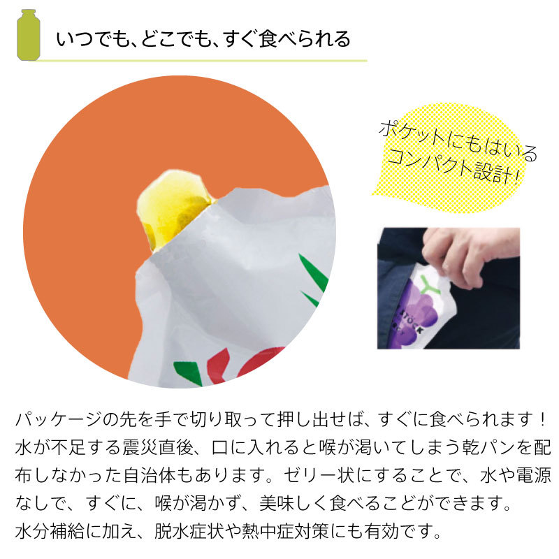 5年保存 非常食 ライフストック 世界初 LIFESTOCKエナジータイプ グレープ味 100g ゼリー