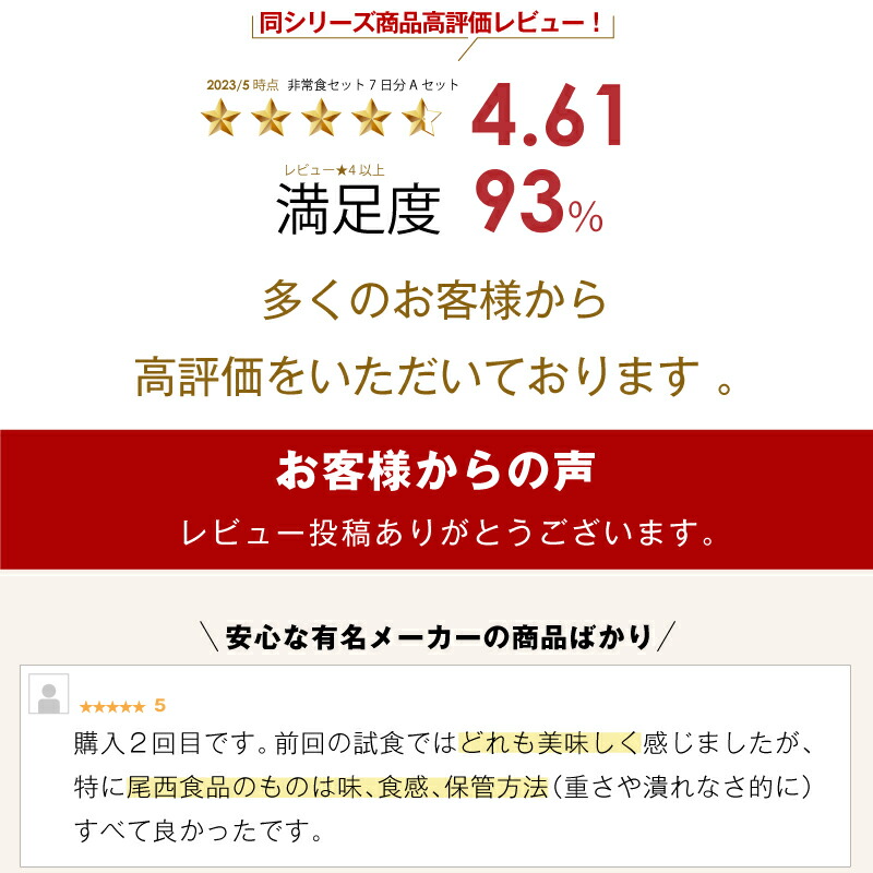 非常食セット 7日分 非常食 防災食 保存食 非常食セット アルファ米 尾西食品 5年保存 33種類 49品 防災士監修 カロリー計算済 Cセット （水なし） |  | 01