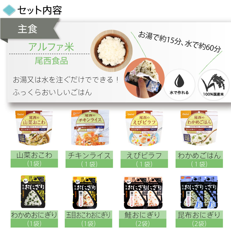 非常食セット 54点 7日分 16,990円を➡︎8,500円 豪華プレミアムセレクション／5年保存 非常食セット 7日分 34種類 60品