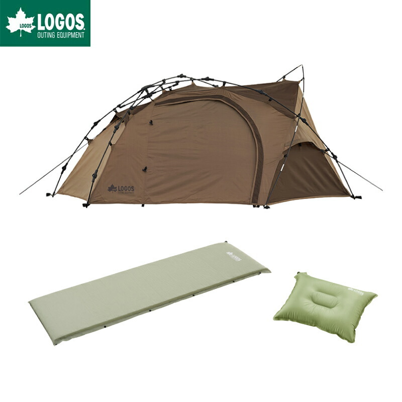テント コンパクト 軽量 一人用 まくら マット ソロキャンプ LOGOS 