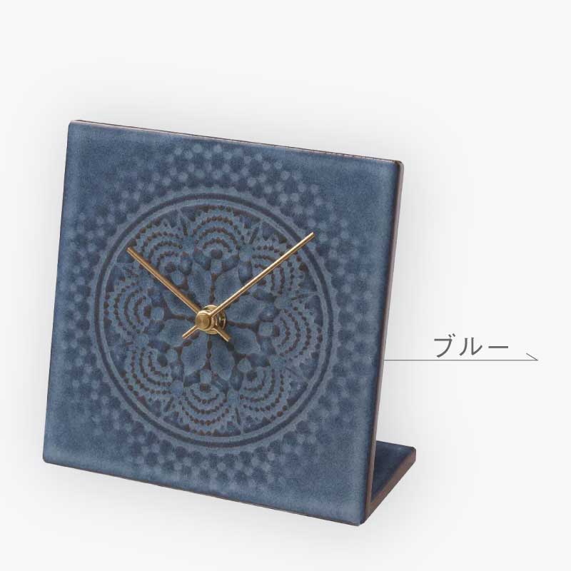 置時計 LACE TILE CLOCK タイル時計 LTC-1 LTC-2 LTC-3 LTC-4