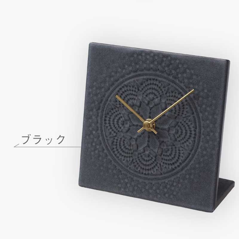 置時計 LACE TILE CLOCK タイル時計 LTC-1 LTC-2 LTC-3 LTC-4 タイル