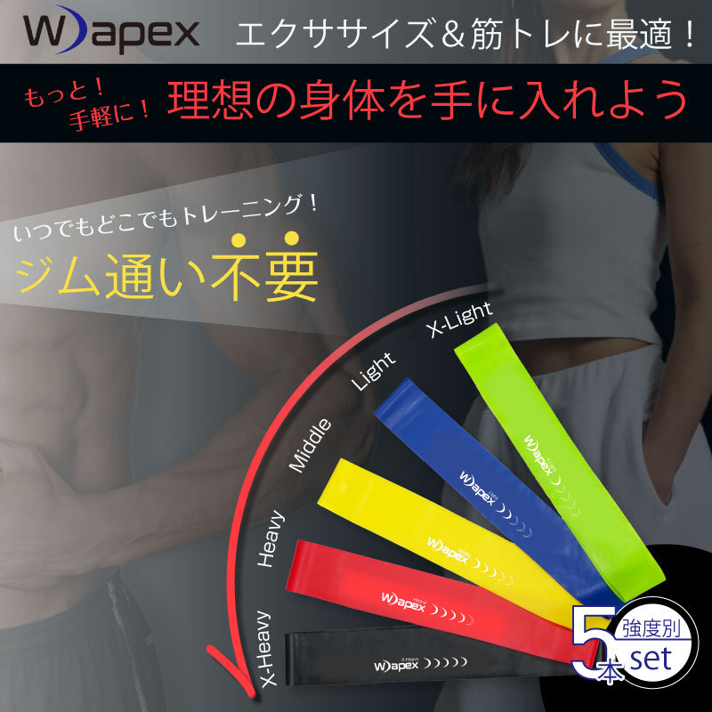 トレーニングチューブ ゴムバンド ヨガバンド エクササイズバンド