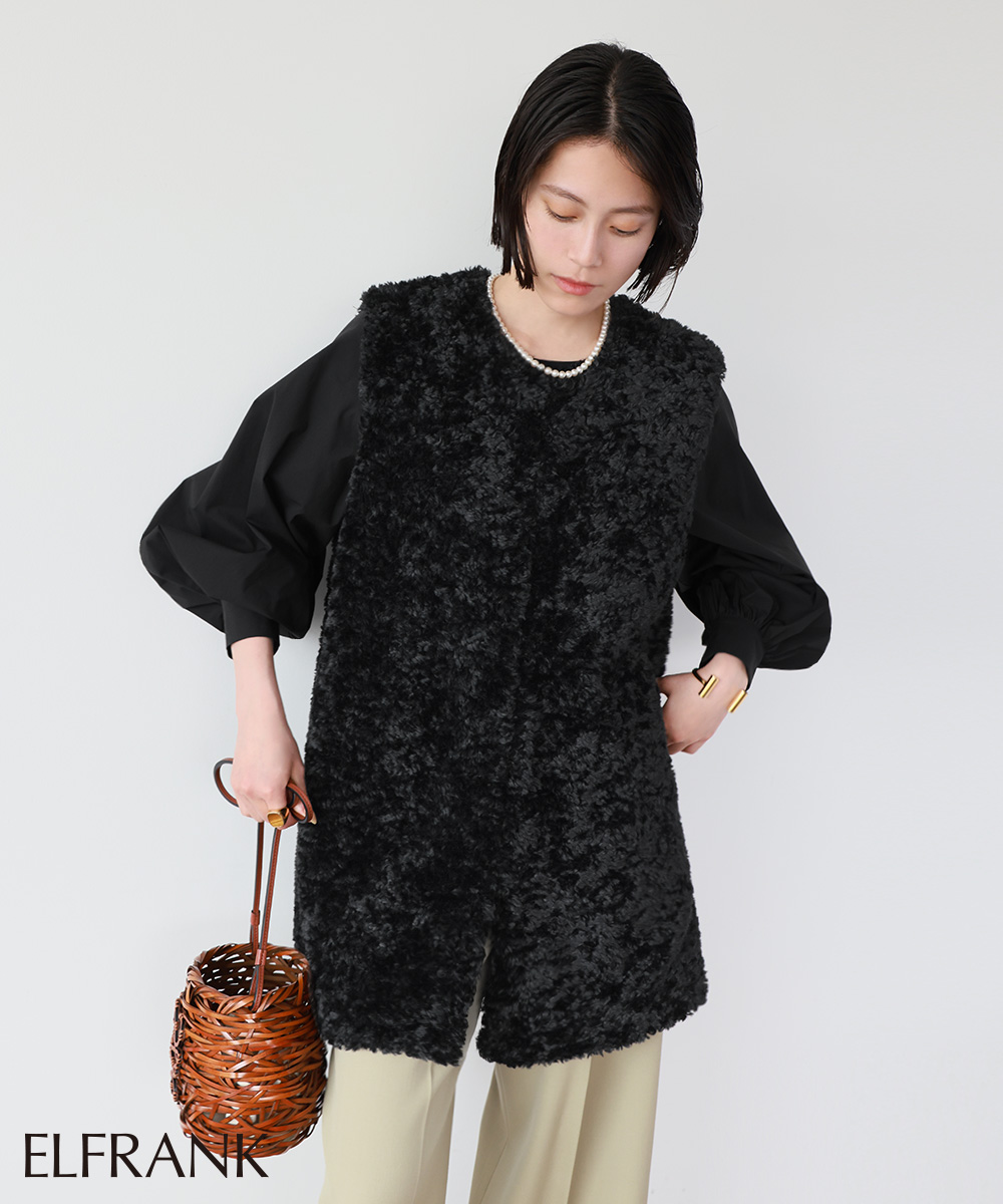 新品【お値引きOK⭐︎】 Dear Princessファーベスト ブラック 38