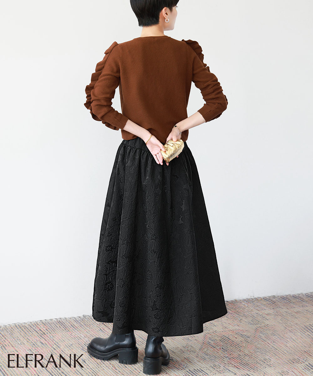 LANVIN SPORT Aライン大人丈スカート（総丈43.5cm）【ストレッチ