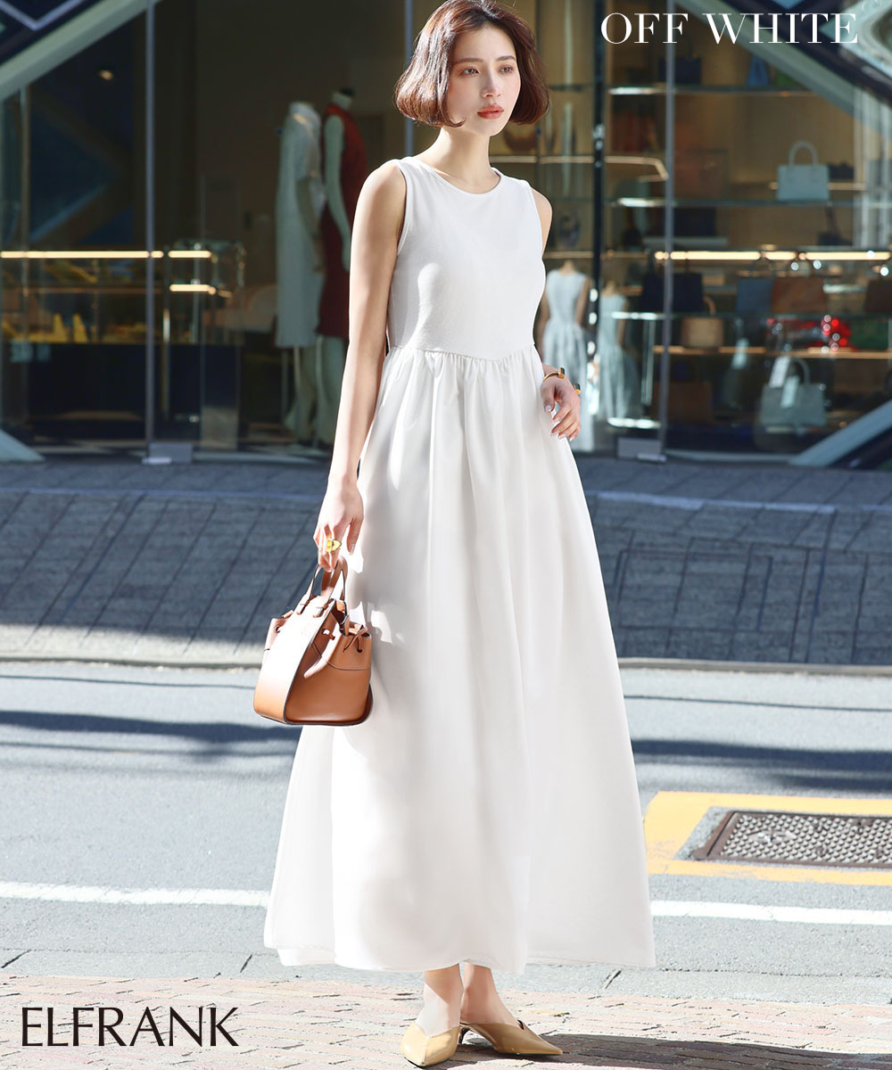 フォクシー レディースワンピース サイズ40 ホワイト ノースリーブ