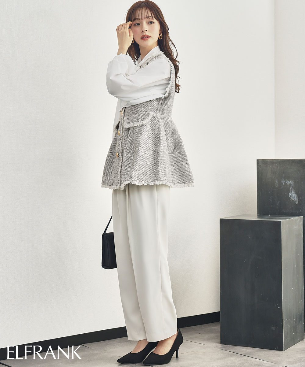 GIRL DRESS FOR NOW ベスト レディース おしゃれ クルーネック