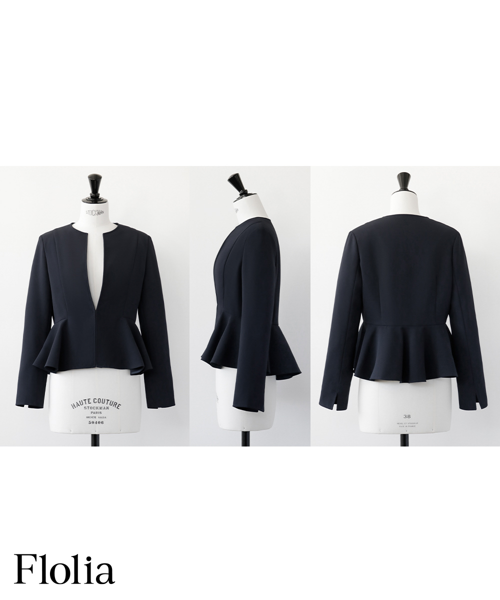 Flolia セットアップ 「喪服・礼服」ステンカラージャケット