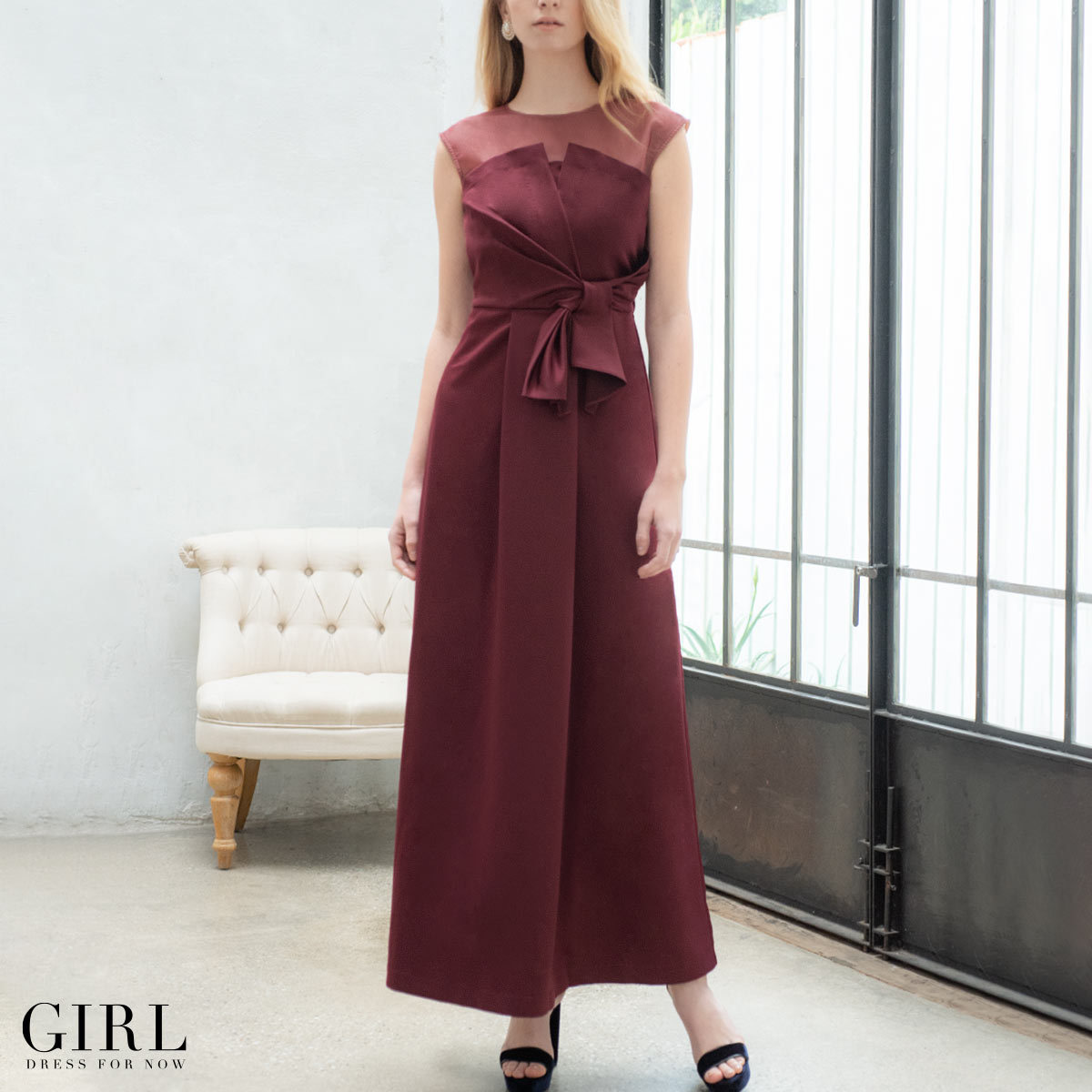 ドレス ワンピース パーティードレス 大きいサイズ お呼ばれ 代 30代 40代 50代 結婚式 ドレス 二次会 レディース ノースリーブ ロング Fu 3 パーティードレス通販girl 通販 Yahoo ショッピング