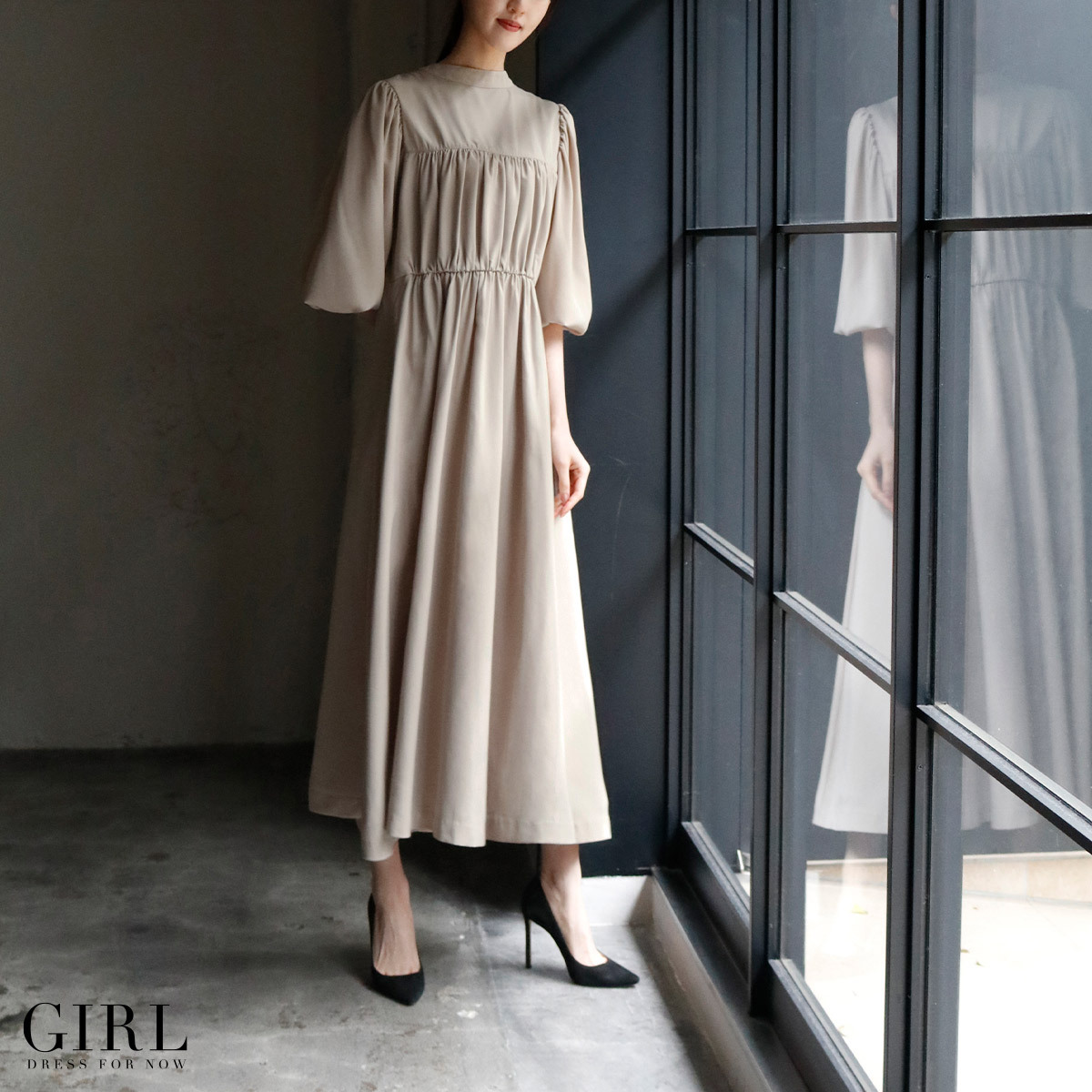 GIRL DRESS FOR NOW パーティードレス 成人式 ロング 前後2way GIRL DRESS FOR NOW パーティードレス 成人式 ロング 前後2way