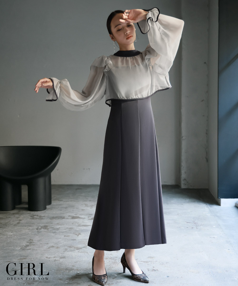 未使用 Yukiko kimijima ロングカバーアップ付きドレスワンピース 楽天市場】【30％OFF】ロングワンピース ドレス パーティ 東京