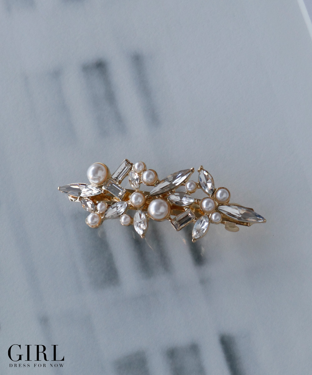 GIRL DRESS FOR NOW バレッタ ヘアアクセサリー 結婚式