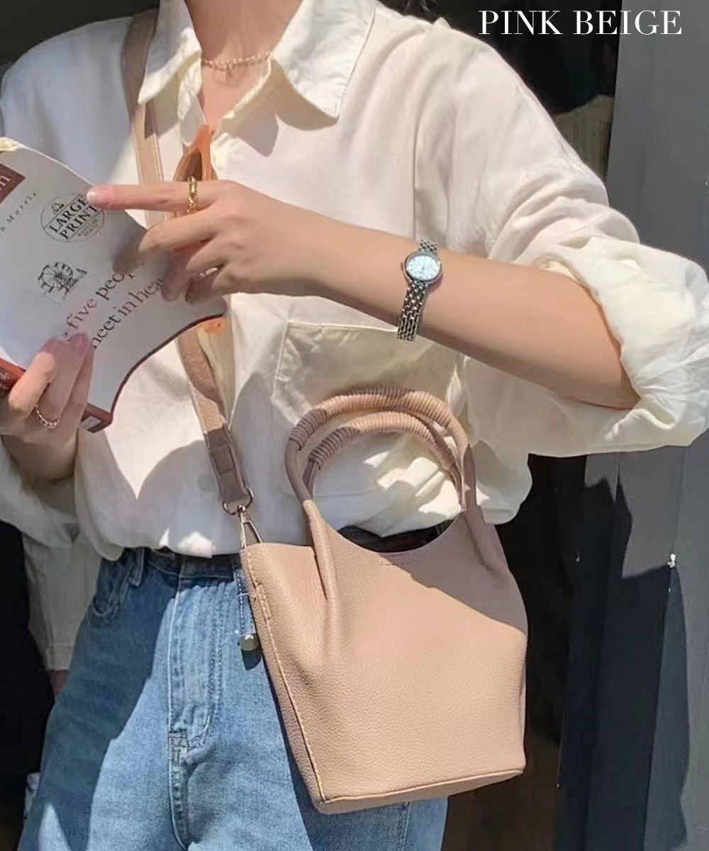 バッグ レディース 持ち手 ハンドバッグ 小さめ 黒 オシャレ ショルダーバッグ 斜め掛けバッグ 斜め掛け 大人 軽量 カジュアル シンプル お出かけ | GIRL DRESS FOR NOW | 02