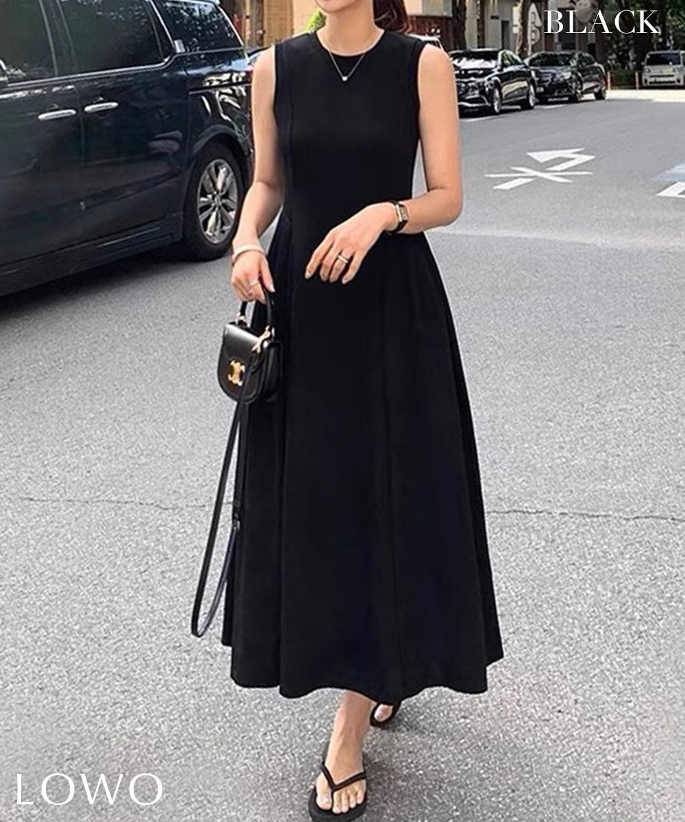 美品✨セオリー　現行タグ　ロングワンピース　ノースリーブ　マキシ　ブラック　S 美品✨セオリー 現行タグ ロングワンピース ノースリーブ マキシ