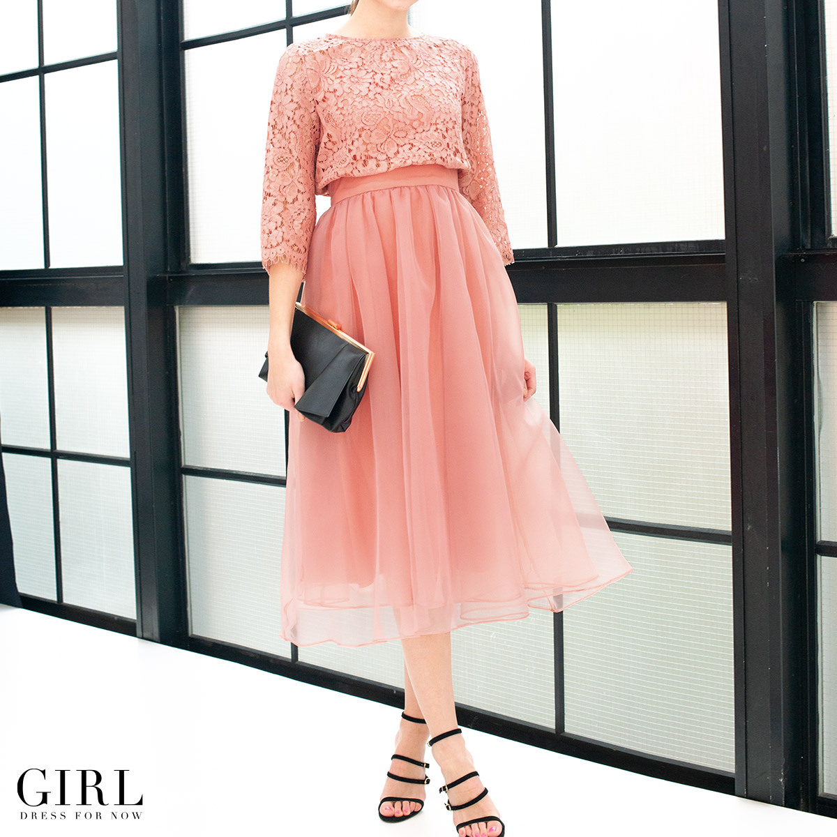 結婚式 ワンピース パーティードレス 大きいサイズ 袖あり 長袖 ロング丈夏 ゆったり レース ネイビー 袖レース ミ To 401 パーティードレス通販girl 通販 Yahoo ショッピング