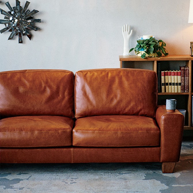 ごお　ACME Furniture レザーソファ（2人掛け） ACME Furniture アクメファニチャー ソファ ソファー WICKER