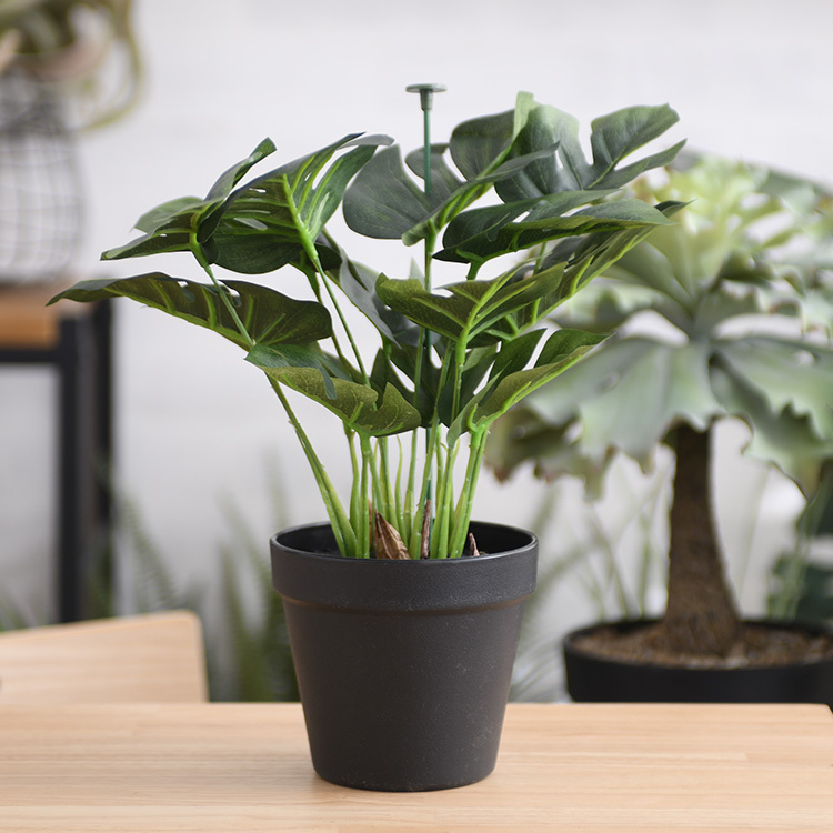 観葉植物 フェイクグリーン ボタニカル 造花 おしゃれ ポット Brown