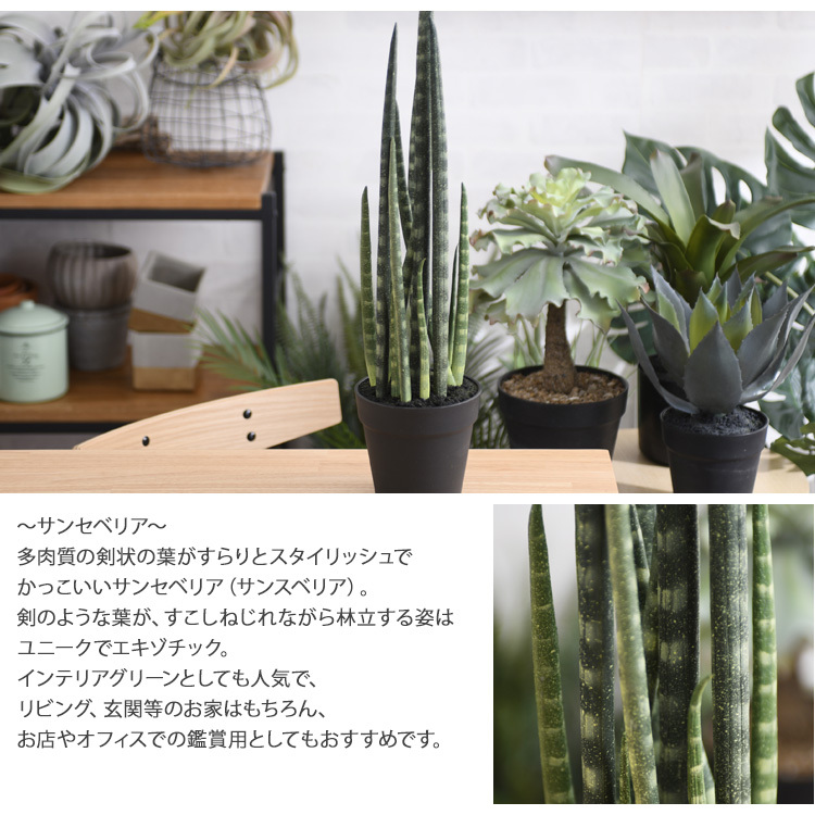 サンスベリア 観葉植物 フェイクグリーン ボタニカル 造花 おしゃれ