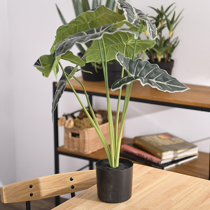 観葉植物 フェイクグリーン ボタニカル 造花 おしゃれ ポット Brown