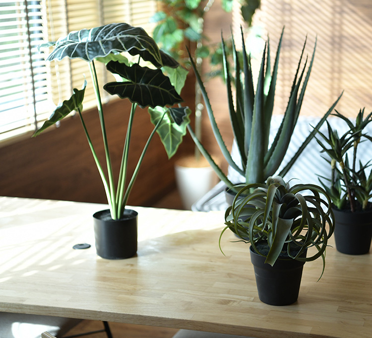 観葉植物 フェイクグリーン ボタニカル 造花 おしゃれ ポット Brown