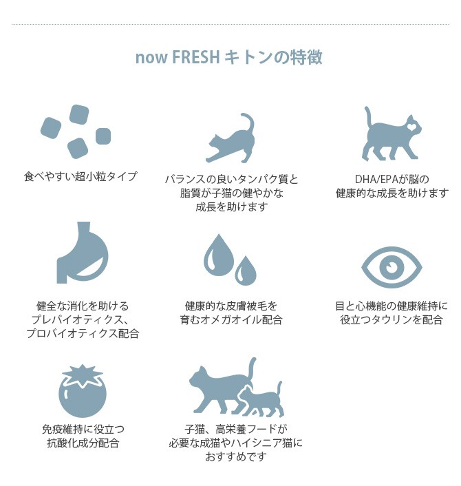 キャットフード ドライ 子猫用 グレインフリー 穀物不使用 Now Fresh ナウ フレッシュ グレインフリー キトン 3 63kg Ga Uminecco ウミネッコ 通販 Yahoo ショッピング