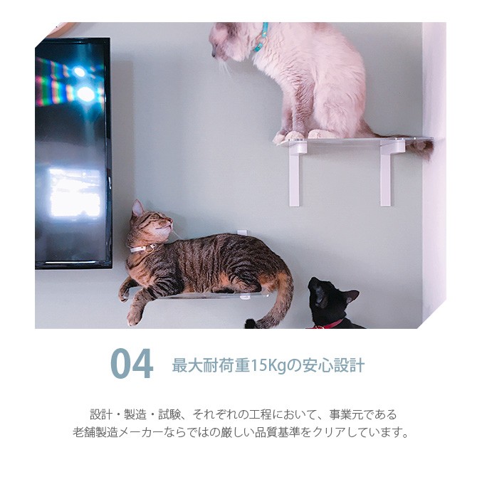 猫 賃貸 小さい穴 キャットステップ キャットウォーク 壁 DIY 