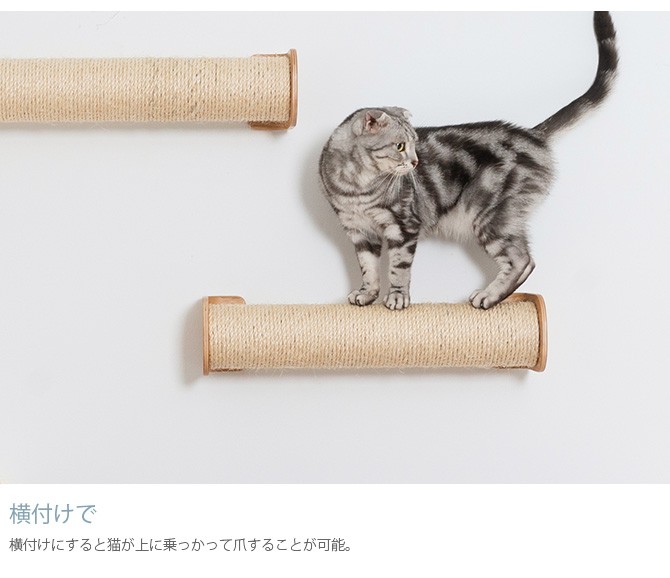 MYZOO マイズー CYLINDER 爪とぎポール  猫 爪とぎ キャットウォーク つめとぎ ツメトギ 壁付け MY ZOO  