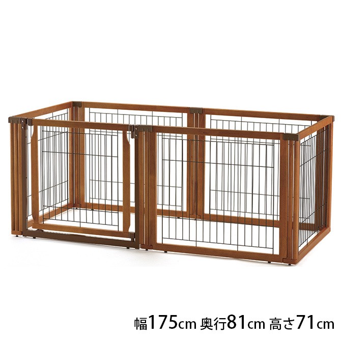 リッチェル 犬用 サークル ケージ 木製 スチール 犬 Richell