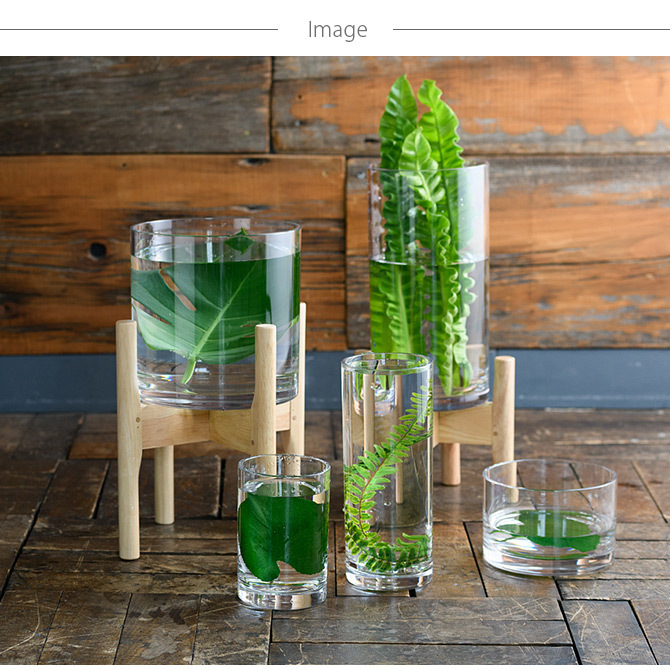 フラワーベース 花瓶 透明 キャニスター ポリカーボネート FOYER