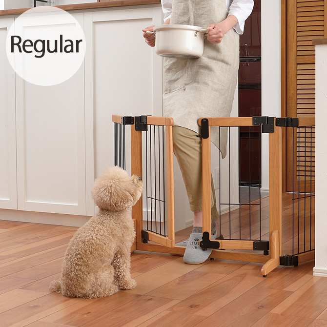 ペット用アイボリーゲート・フェンス 僅少」【セール価格】人気 木製犬用ゲート 折り式バリア ペット