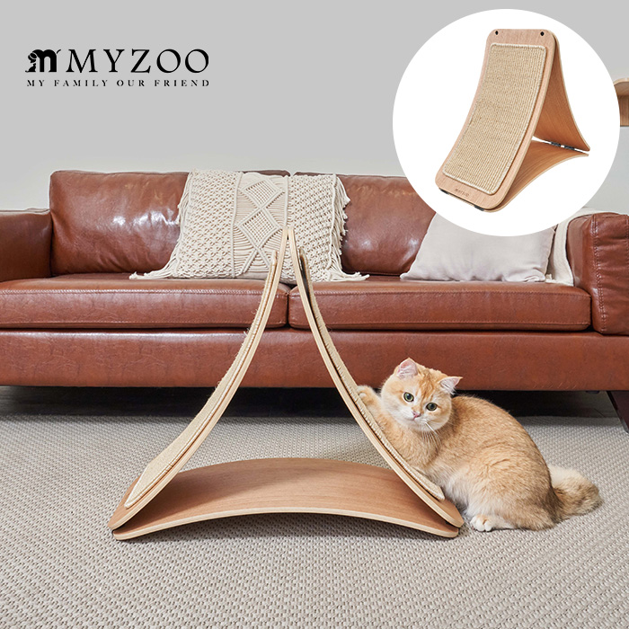 MYZOO マイズー 爪とぎ TRIPAWS 猫用品 猫 据え置き 賃貸 猫用品