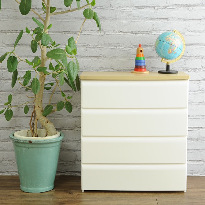 プラスチック　チェスト　4段 チェスト プラスチック 4段 北欧 おしゃれ tidy ツートンチェスト 幅