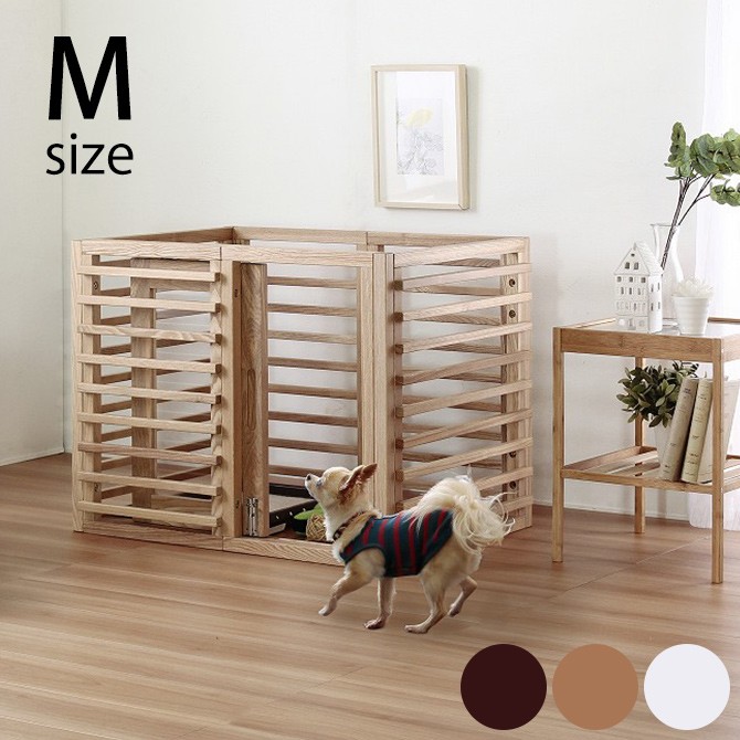 新年の贈り物 犬 Mサイズ 天然木でお部屋になじむ屋内用ペットケージ ケージ M ワンケージプラス Wancage 天然木 木製 ハウス 犬用品 Watahan Jp
