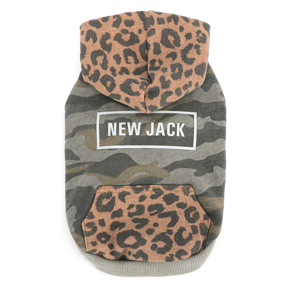 新品 New Jack ニュージャック Camo Leopard Hoodie カモレオパードフーディ S M L 犬用 犬の服 ド 注目ブランド Design Tours Com