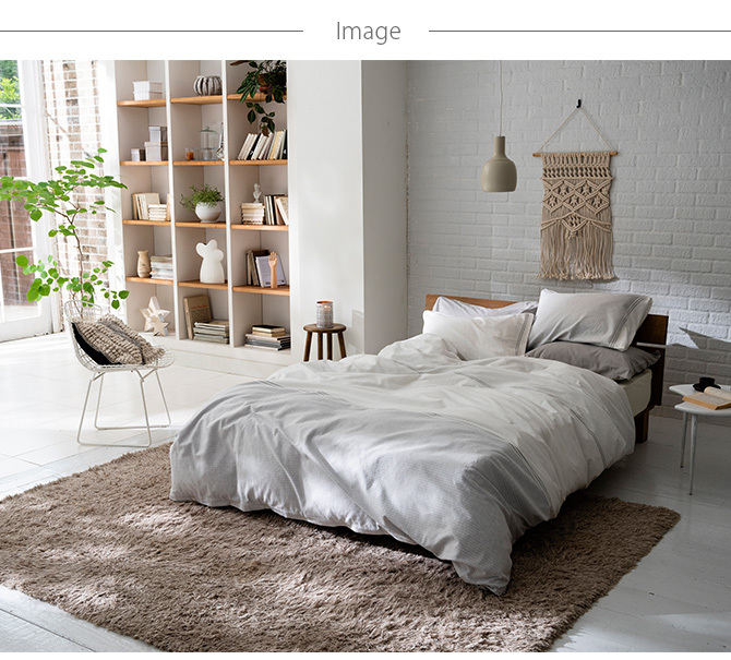 ピロケース 枕カバー おしゃれ モノトーン グレー Fab the Home ファブ