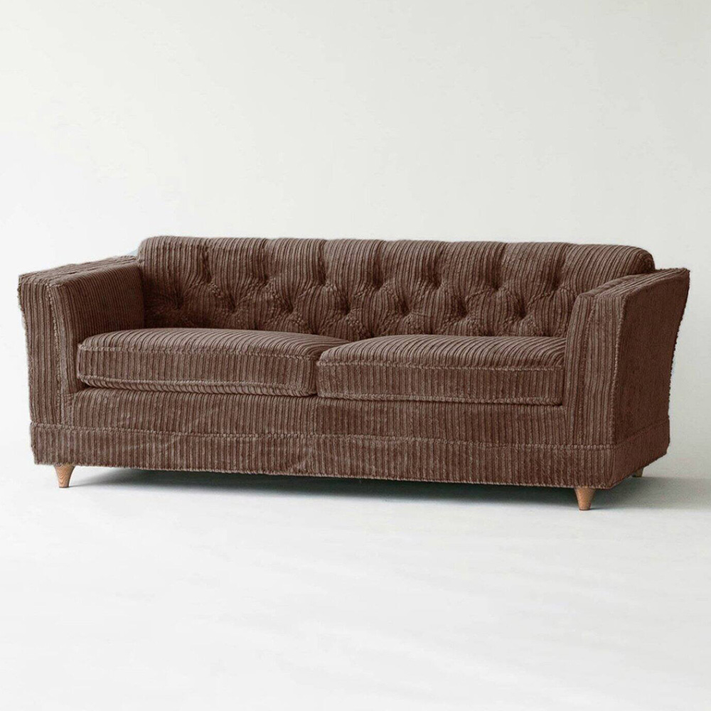 ACME Furniture コーデュロイ調のチェスターフィールドソファ 2
